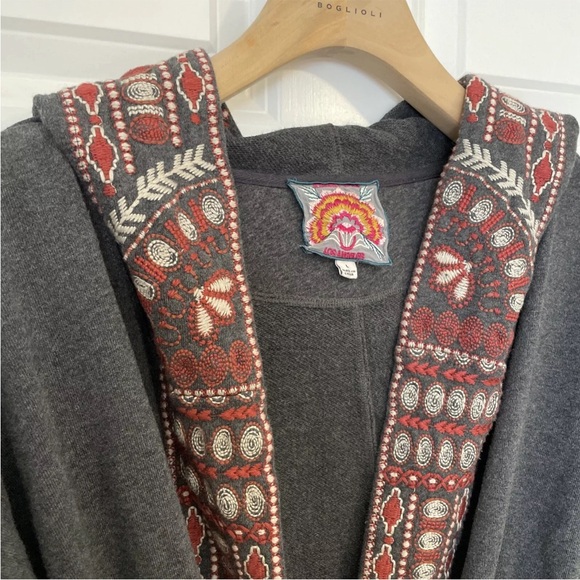 Johnny Was Large embroidered cotton robe jacket - Picture 6 of 7